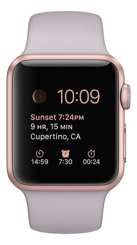 Apple Watch Series 1 38mm Rose Gold Device Only Blanco Mesh Rosa Rosa Golden