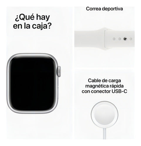 Apple Watch Series 8 (41mm, Gps + Cellular) Aluminio Plateado Plateado Blanco - Excelente (Reacondicionado)