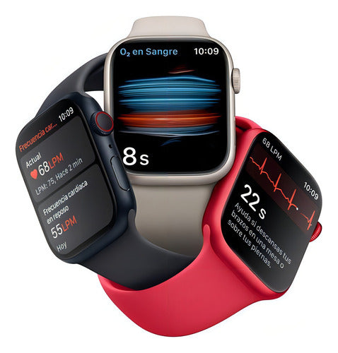 Apple Watch Series 8 (41mm, Gps + Cellular) Aluminio Plateado Plateado Blanco - Excelente (Reacondicionado)