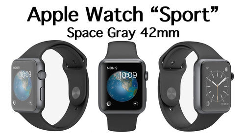 Apple Watch Series 2 Aluminum 42mm Space Gray Blanco Mesh Gris Espacial Gris Oscuro