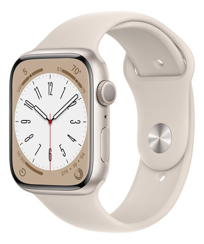 Apple Watch Series 8 41mm A2770 Starlight/beige Wifi Hso. Mesh Gris Oscuro Negro