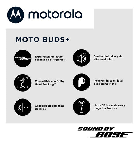 Audífonos Bluetooth Motorola Sound By Bose Color Negro