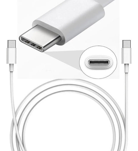 Cable De Carga Usb-c Apple 60w 1m Para Datos Y Energía Blanco
