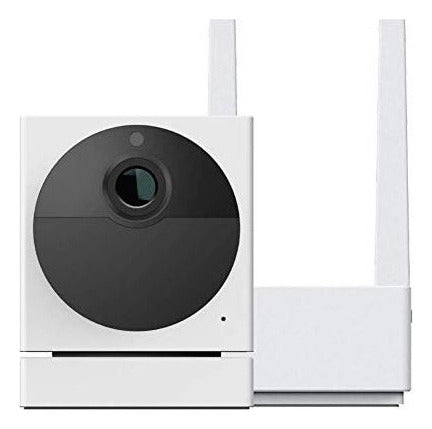 Camara De Seguridad Wyze Cam Outdoor Con  Base De Estación Blanco