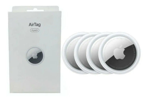 Apple Tracker Airtag, Paquete Con 4 Unidades, Color Blanco