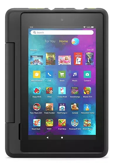 Tablet Amazon Fire 7 Kids Junes Pro Para Niños +6 Negro
