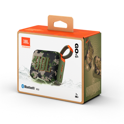 Parlante Portatil Jbl Go4 Con Bluetooth Resistente Al Agua Militar